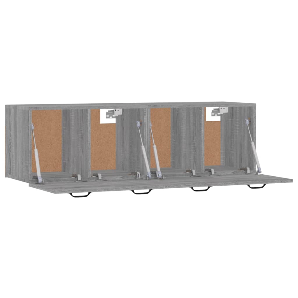Wandschränke 2 Stk. Grau Sonoma 80x35x36,5 cm Holzwerkstoff