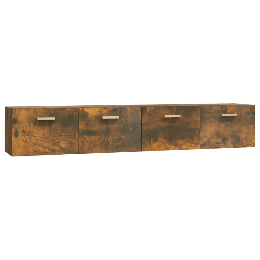 Wandschränke 2 Stk. Räuchereiche 100x36,5x35 cm Holzwerkstoff