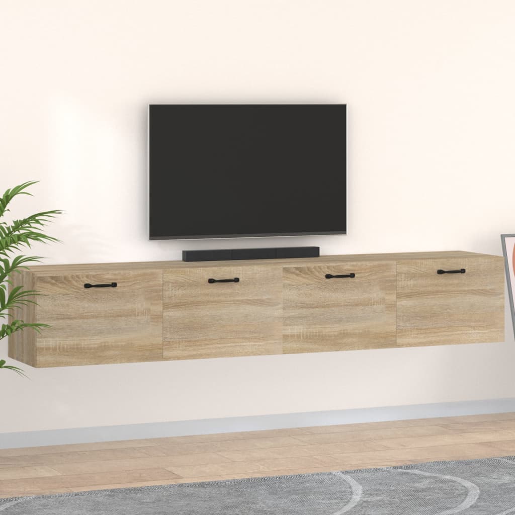 Wandschränke 2 Stk. Sonoma-Eiche 100x36,5x35 cm Holzwerkstoff