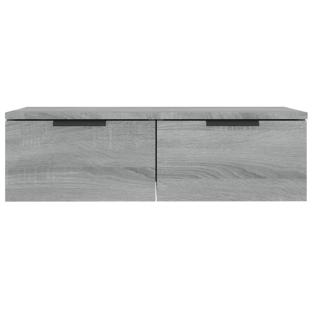 Wandschränke 2 Stk. Grau Sonoma 68x30x20 cm Holzwerkstoff