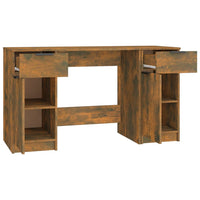 Thumbnail for Schreibtisch mit Beistellschrank Räuchereiche Holzwerkstoff