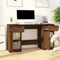 Thumbnail for Schreibtisch mit Beistellschrank Braun Eichen-Optik