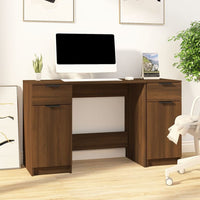 Thumbnail for Schreibtisch mit Beistellschrank Braun Eichen-Optik