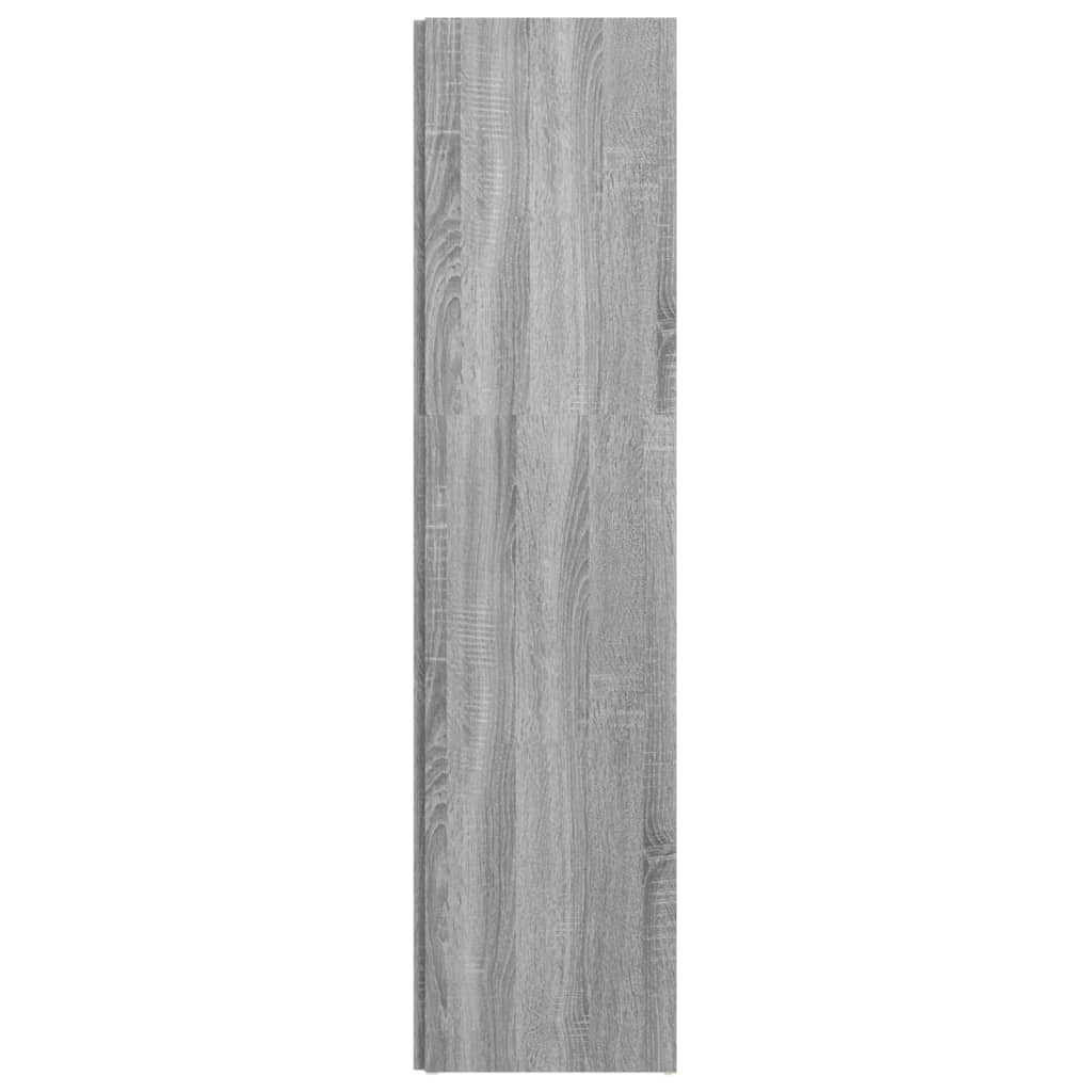 Eckregal Grau Sonoma 33x33x132 cm Holzwerkstoff