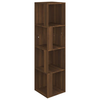 Thumbnail for Eckregal Braun Eichen-Optik 33x33x132 cm Holzwerkstoff