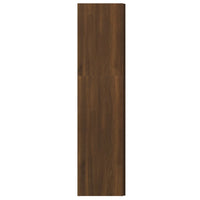 Thumbnail for Eckregal Braun Eichen-Optik 33x33x132 cm Holzwerkstoff
