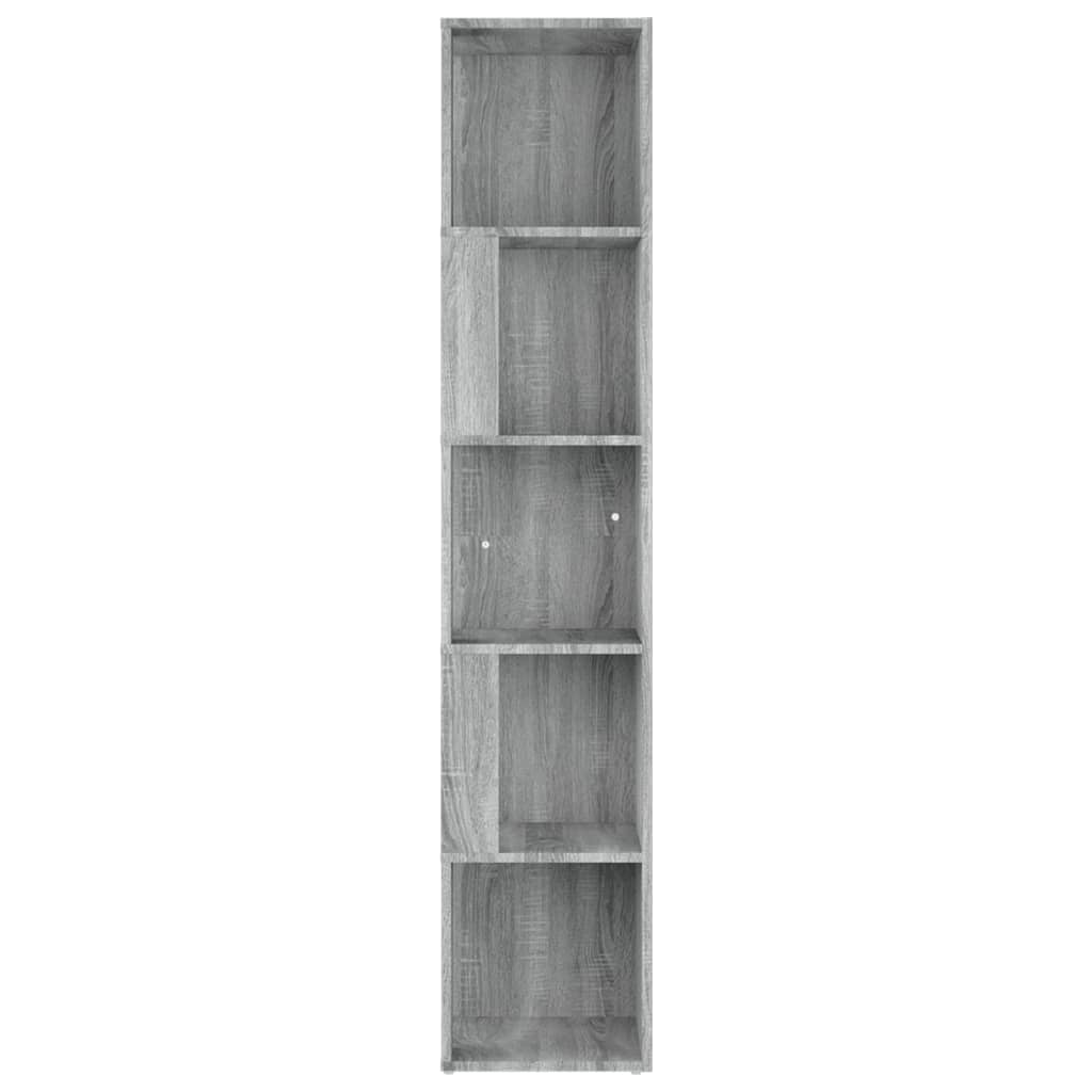 Eckregal Grau Sonoma 33x33x164,5 cm Holzwerkstoff