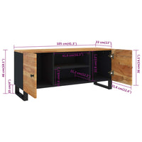 Thumbnail for TV-Schrank 105x33x46 cm Massivholz Akazie