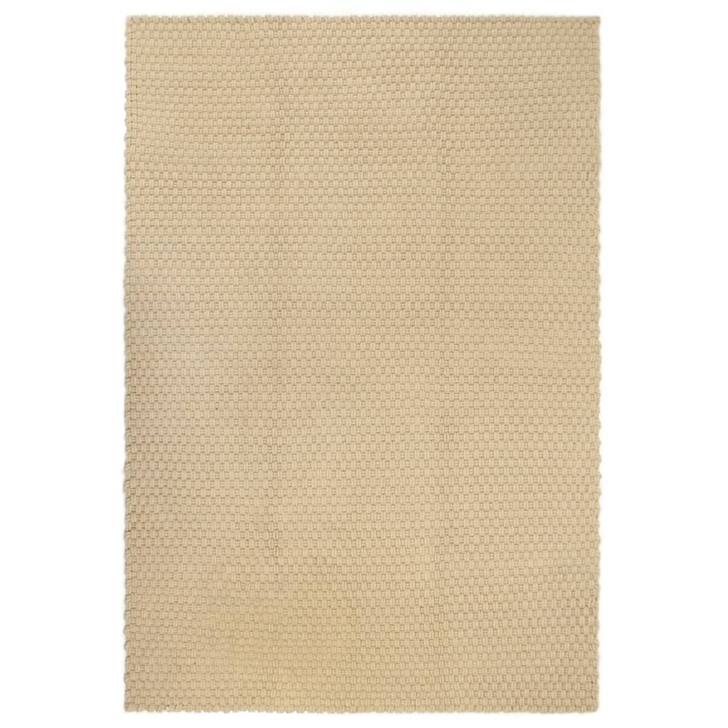 Teppich Rechteckig Natur 180x250 cm Baumwolle