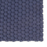 Thumbnail for Teppich Rechteckig Marineblau 180x250 cm Baumwolle
