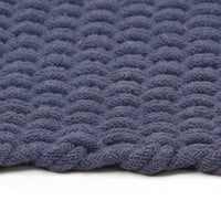 Thumbnail for Teppich Rechteckig Marineblau 180x250 cm Baumwolle
