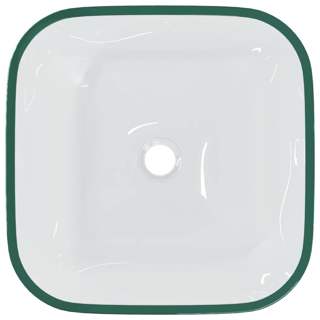 Waschbecken Glas 42x42x14 cm Transparent