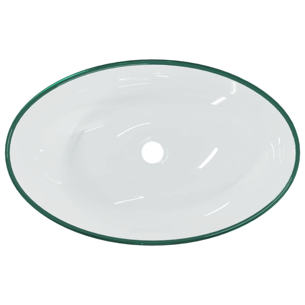 Waschbecken Hartglas 54,5x35x15,5 cm Transparent
