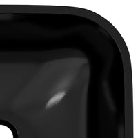 Thumbnail for Waschbecken Glas 42x42x14 cm Schwarz