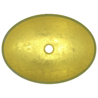 Thumbnail for Waschbecken Glas 50x37x14 cm Gold