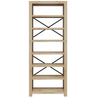 Thumbnail for Bücherregal 7 Fächer 80x30x200 cm Massivholz Akazie