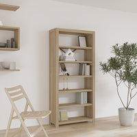 Thumbnail for Bücherregal 6 Fächer 80x30x170 cm Massivholz Akazie