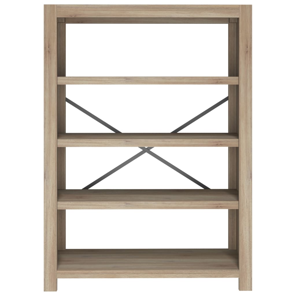 Bücherregal 4 Fächer 80x30x110 cm Massivholz Akazie