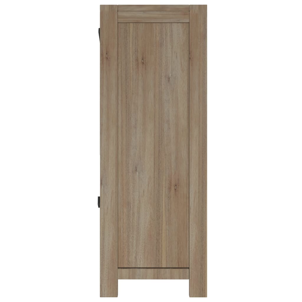 Bücherregal 3 Fächer 80x30x80 cm Massivholz Akazie