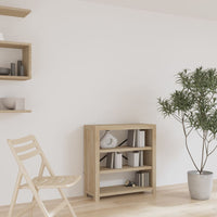 Thumbnail for Bücherregal 3 Fächer 80x30x80 cm Massivholz Akazie