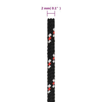 Thumbnail for Bootsseil Schwarz 2 mm 250 m Polypropylen