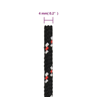 Thumbnail for Bootsseil Schwarz 4 mm 500 m Polypropylen