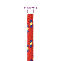 Thumbnail for Bootsseil Rot 14 mm 25 m Polypropylen