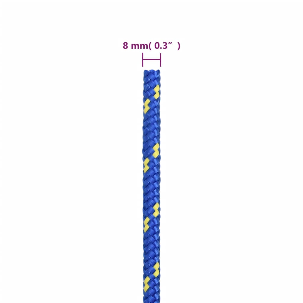 Bootsseil Blau 8 mm 250 m Polypropylen