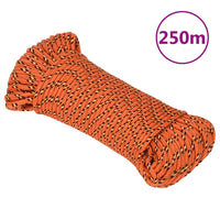 Thumbnail for Bootsseil Orange 5 mm 250 m Polypropylen