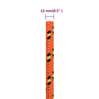 Thumbnail for Bootsseil Orange 12 mm 50 m Polypropylen