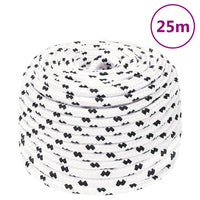 Thumbnail for Bootsseil Geflochten Weiß 10 mmx25 m Polyester