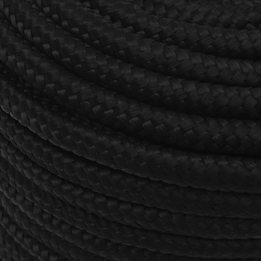 Arbeitsseil Schwarz 12 mm 250 m Polyester