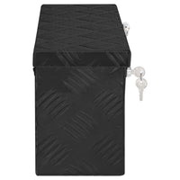 Thumbnail for Aufbewahrungsbox Schwarz 50x15x20,5 cm Aluminium