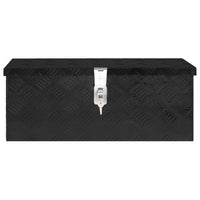 Thumbnail for Aufbewahrungsbox Schwarz 60x23,5x23 cm Aluminium