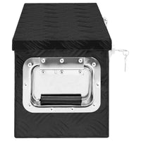 Thumbnail for Aufbewahrungsbox Schwarz 60x23,5x23 cm Aluminium