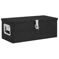 Thumbnail for Aufbewahrungsbox Schwarz 70x31x27 cm Aluminium