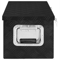 Thumbnail for Aufbewahrungsbox Schwarz 70x31x27 cm Aluminium