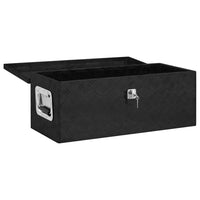 Thumbnail for Aufbewahrungsbox Schwarz 70x31x27 cm Aluminium