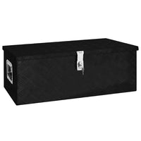 Thumbnail for Aufbewahrungsbox Schwarz 80x39x30 cm Aluminium