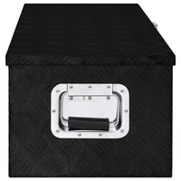 Thumbnail for Aufbewahrungsbox Schwarz 80x39x30 cm Aluminium