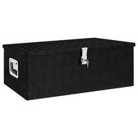 Thumbnail for Aufbewahrungsbox Schwarz 90x47x33,5 cm Aluminium