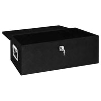 Thumbnail for Aufbewahrungsbox Schwarz 90x47x33,5 cm Aluminium