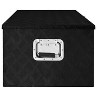 Thumbnail for Aufbewahrungsbox Schwarz 100x55x37 cm Aluminium