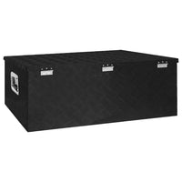 Thumbnail for Aufbewahrungsbox Schwarz 100x55x37 cm Aluminium