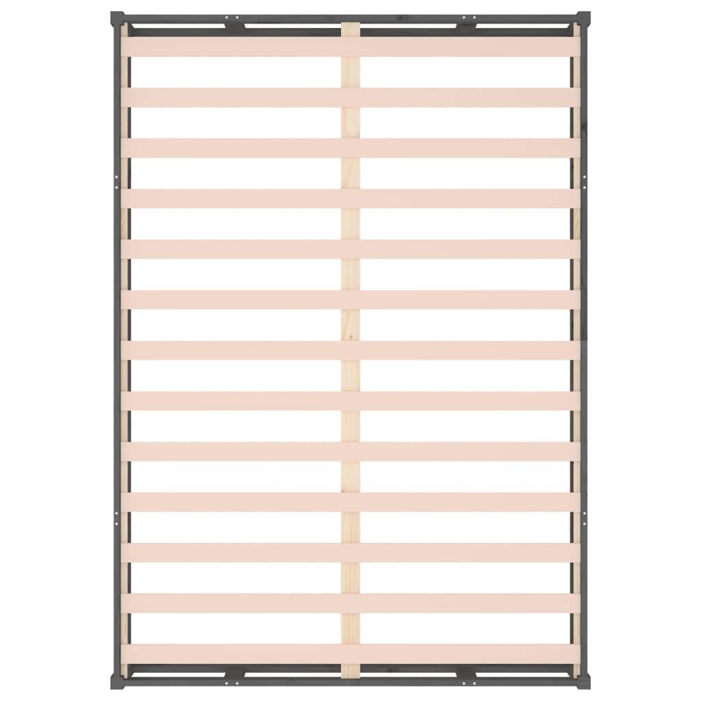 Massivholzbett Grau 150x200 cm 5FT King Size