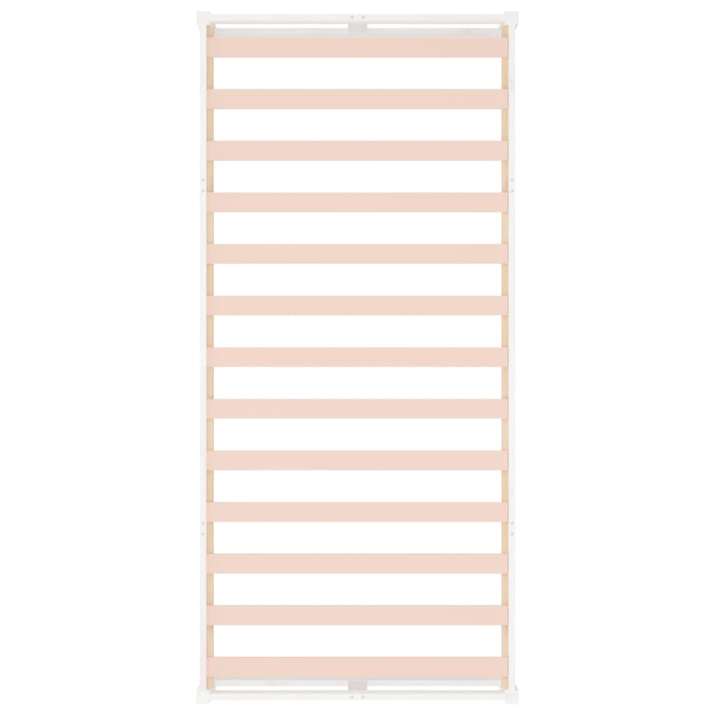 Massivholzbett Weiß 75x190 cm