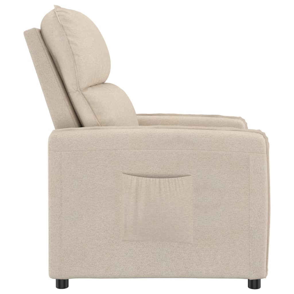 Relaxsessel Creme Mikrofasergewebe