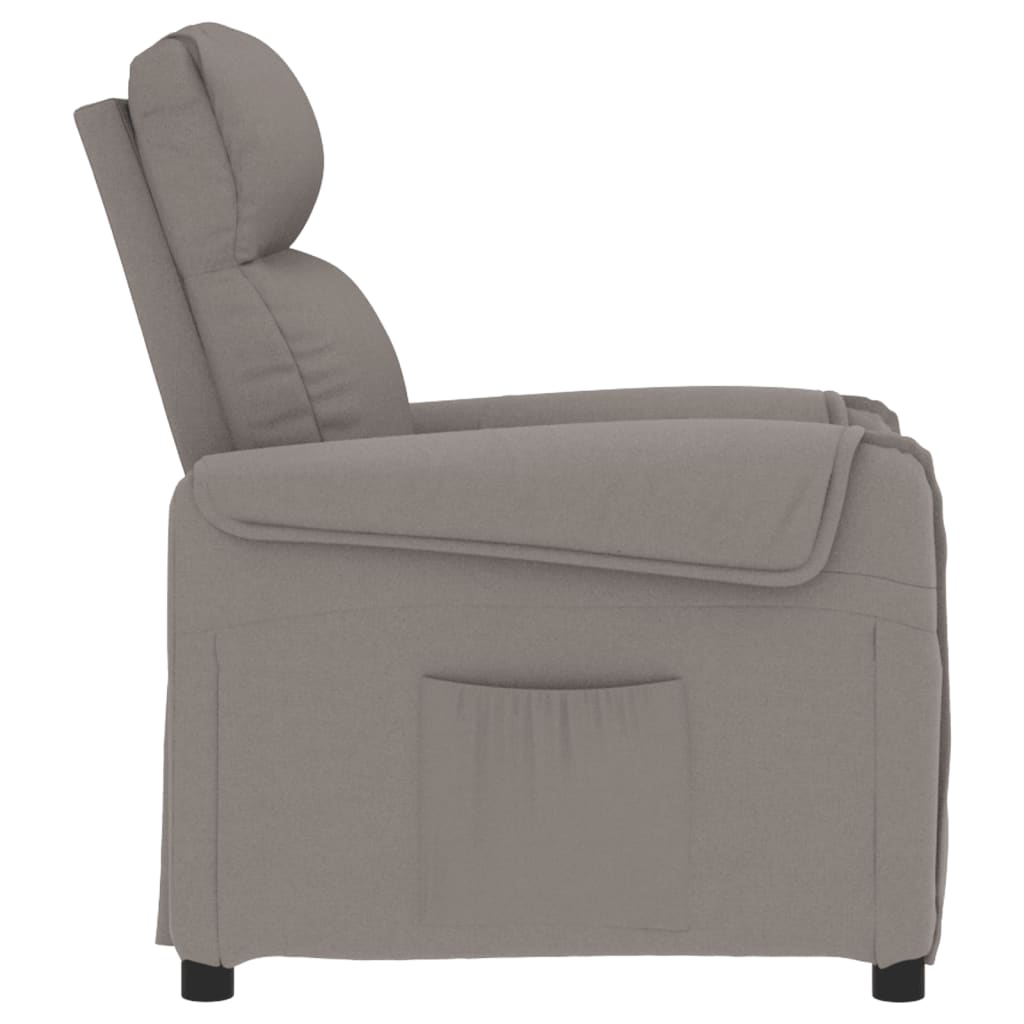 Relaxsessel Taupe Stoff