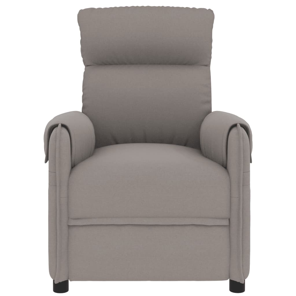 Massagesessel Taupe Stoff