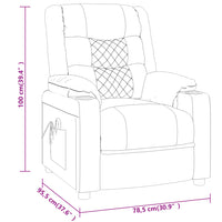 Thumbnail for Massagesessel Schwarz Kunstleder